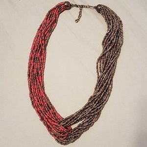 Beaded looped necklace